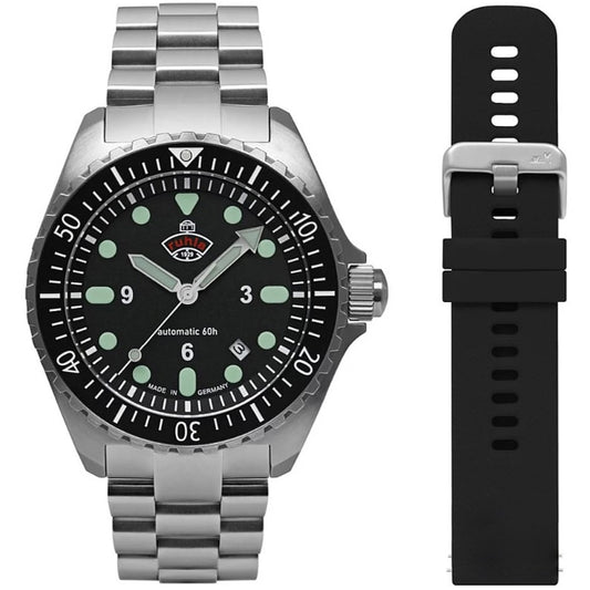 Zegarek Ruhla NVA Kommando Minentaucher Automatic Set Black