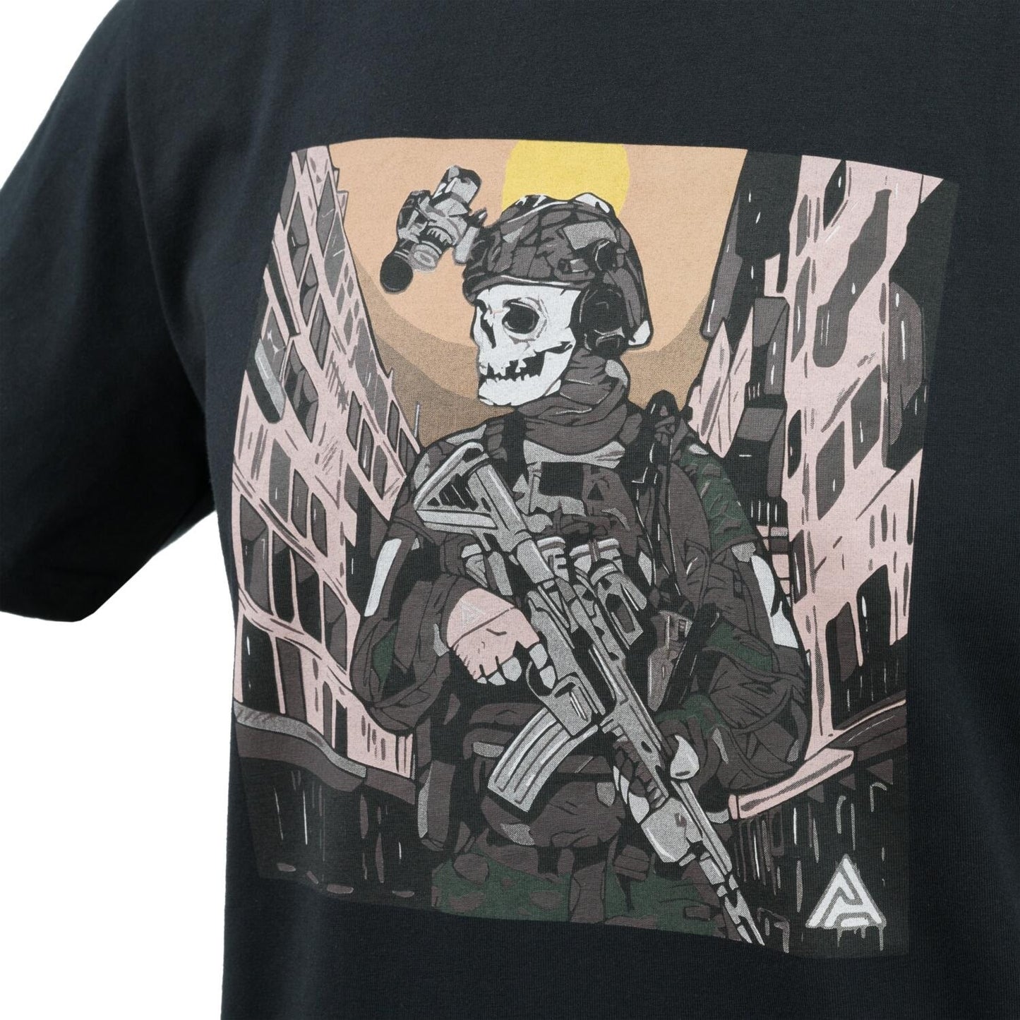 Koszulka T-shirt Direct Action Skeleton - Black