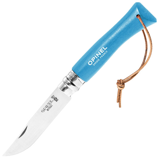 Nóż składany Opinel No.7 Colorama Inox - Cyan Blue