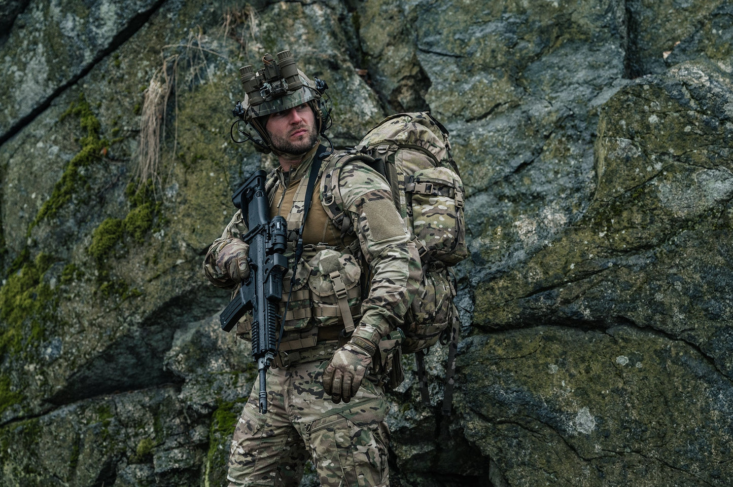 Hełm ASG Wosport Fast MH Combat Standard M - MultiCam