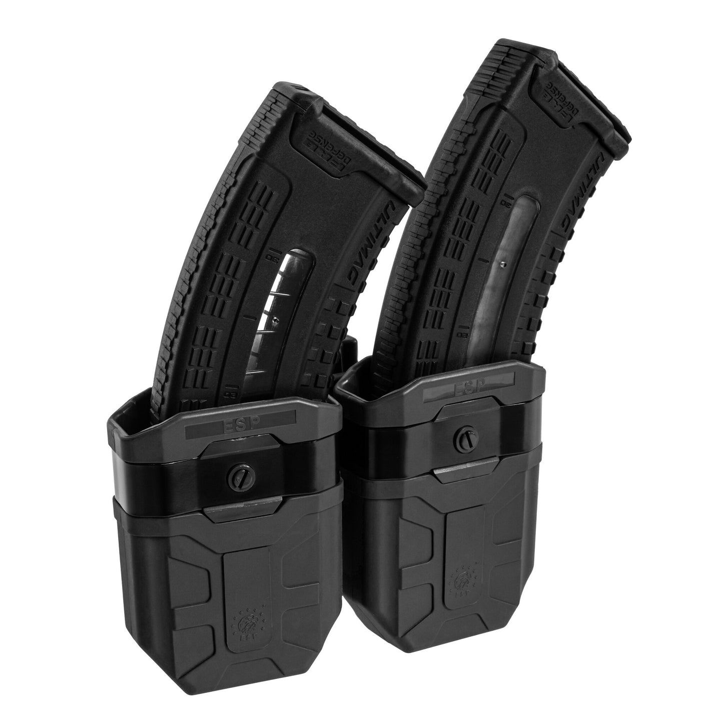 Podwójna ładownica obrotowa ESP z montażem UBC-08 na magazynki AK - Black