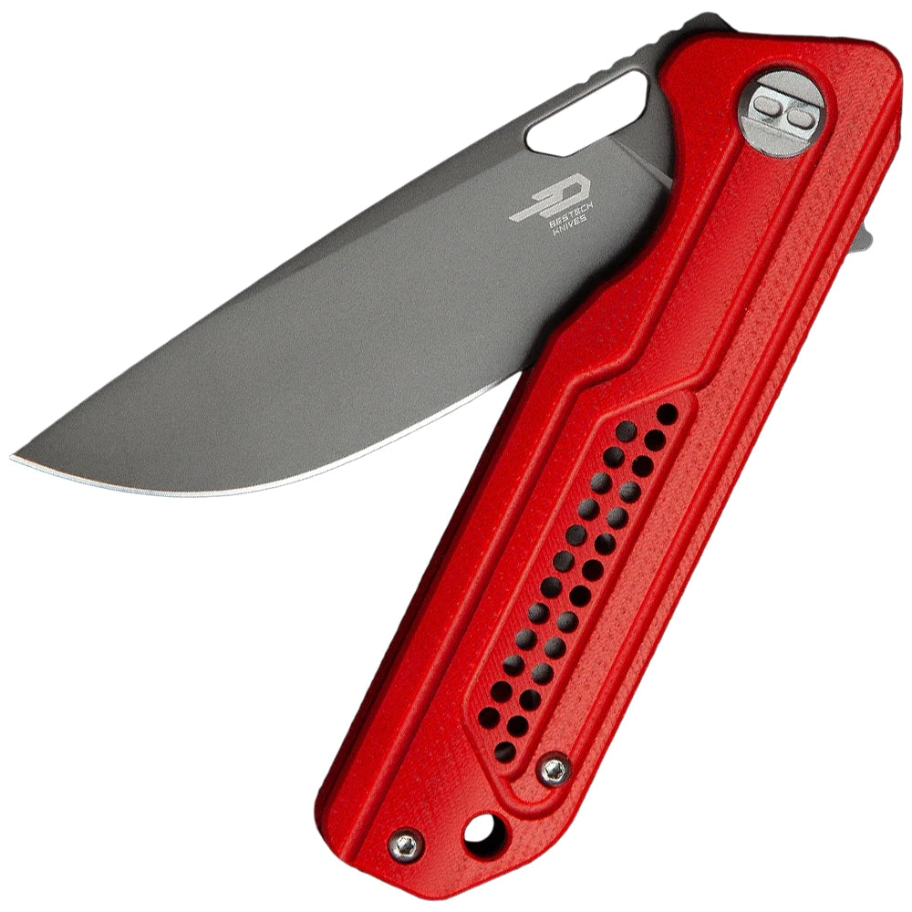 Nóż składany Bestech Knives Circuit Gray Titanium - Red