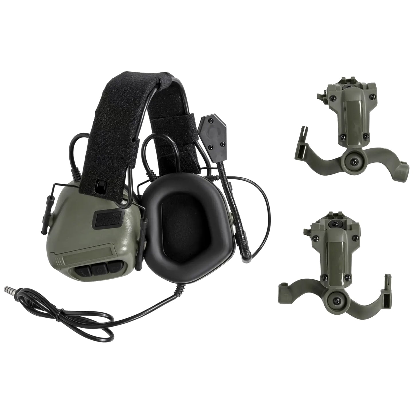 Słuchawki taktyczne Wosport HD-19 Gen. 5 - Olive