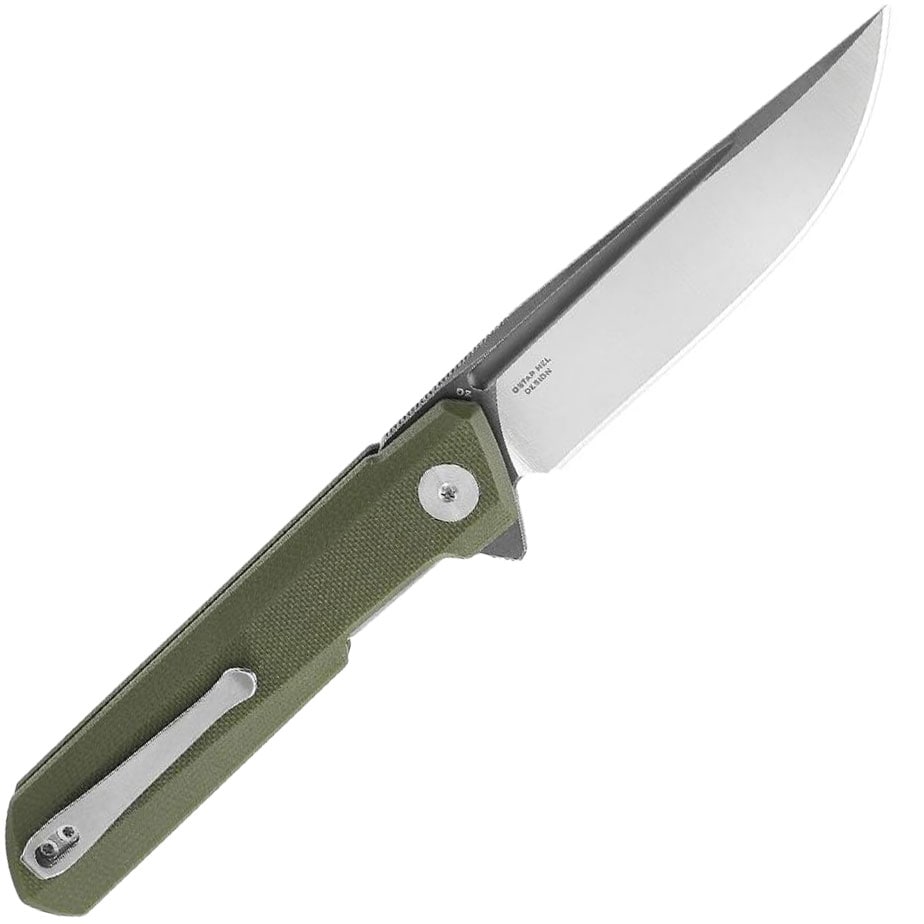 Nóż składany Bestechman Dundee Gray Titanized - Olive