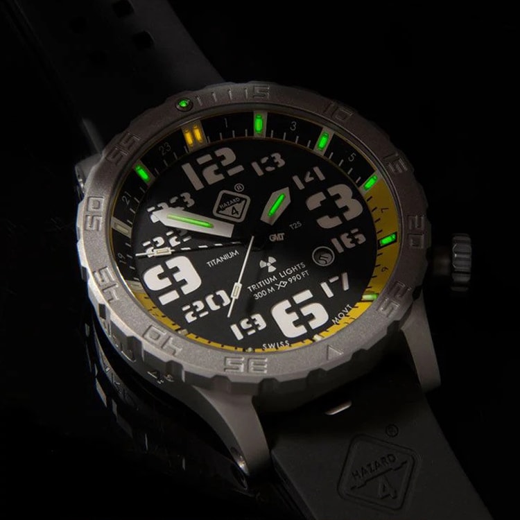 Zegarek Hazard 4 Heavy Water Diver BlackTie B - Black/Silver