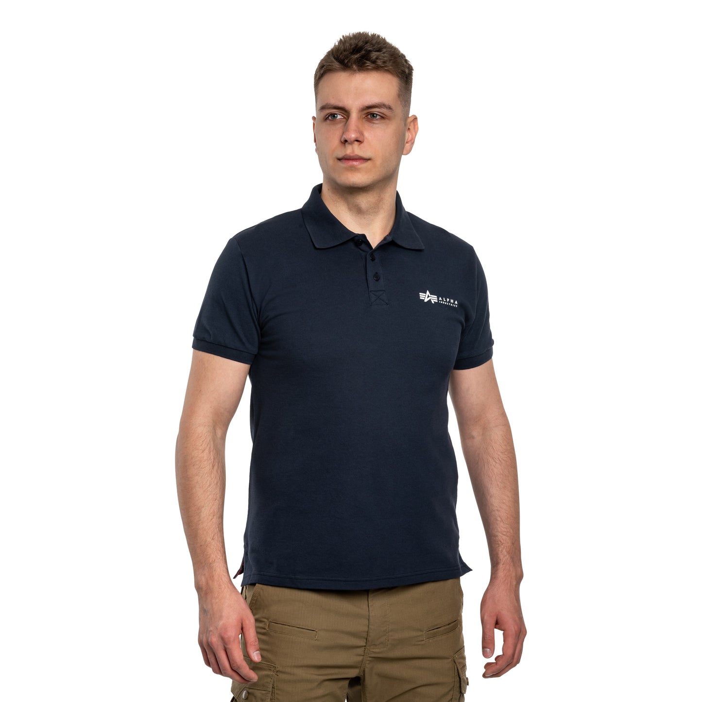 Koszulka Polo Alpha Industries Basic Small Logo - Replica Blue