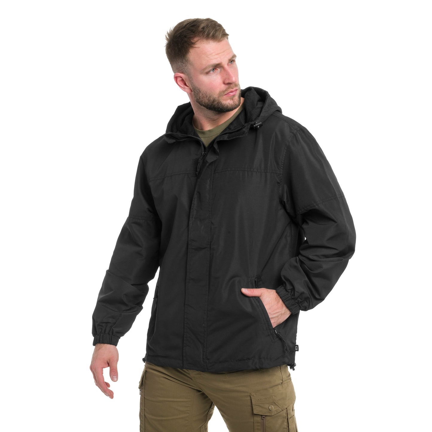 Kurtka Brandit Light Windbreaker Frontzip - Black