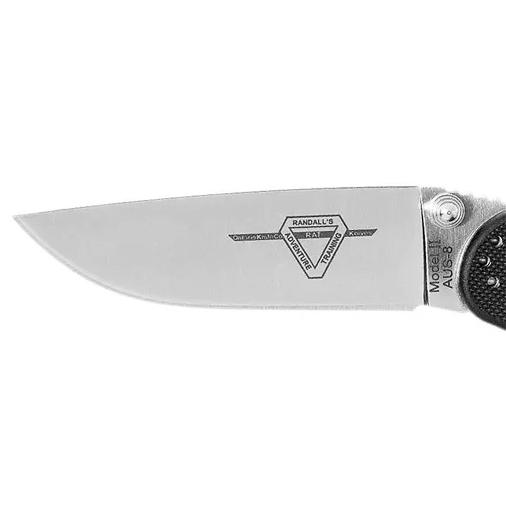 Nóż składany Ontario Rat-2 Folder AUS-8 - Silver Plain/Black Handle