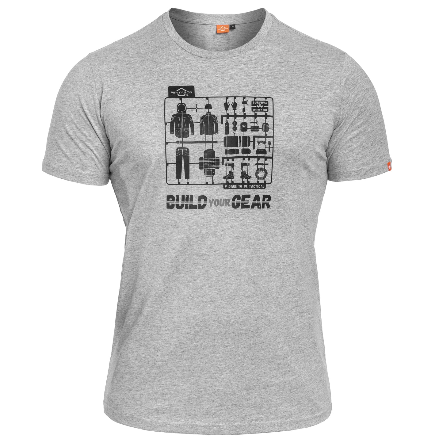 Koszulka T-Shirt Pentagon Ageron "Build Your Gear" - Grey