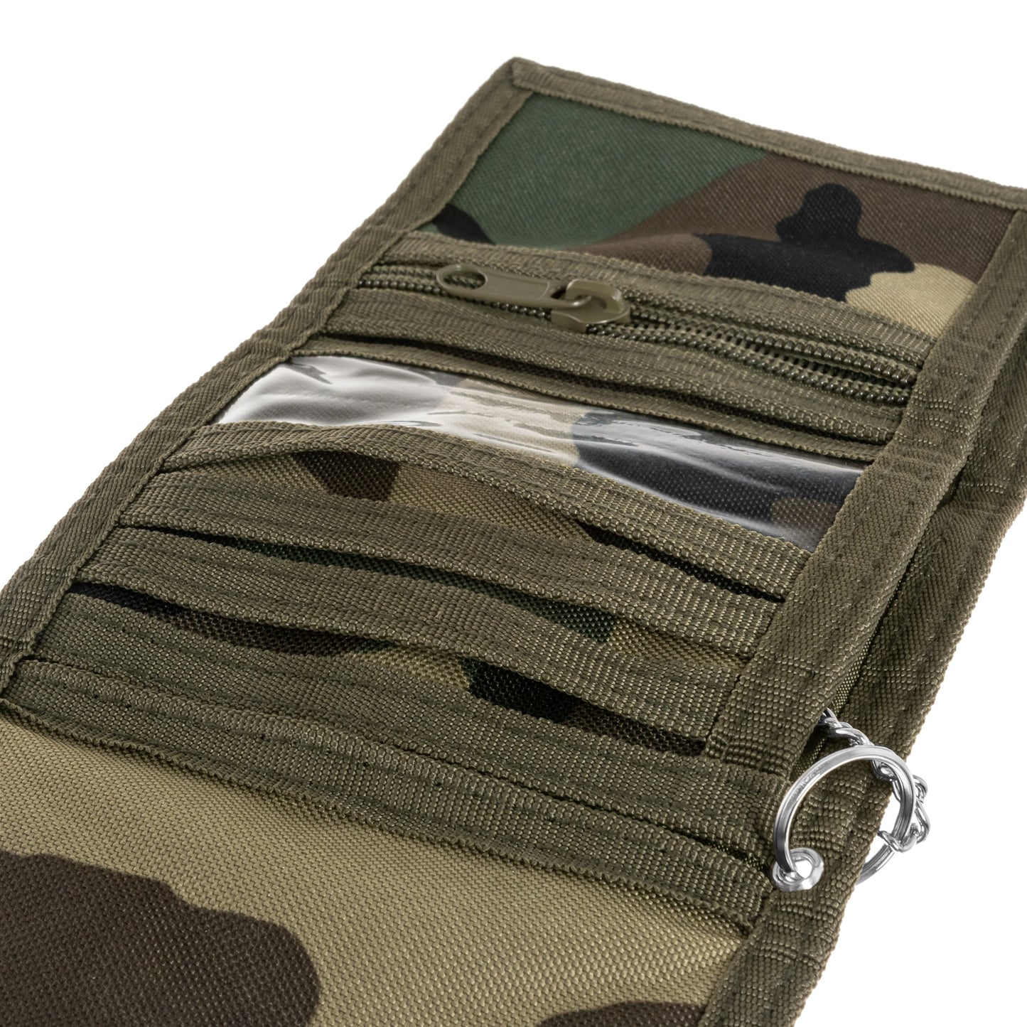 Portfel Mil-Tec z łańcuszkiem - Woodland