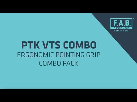 Chwyt taktyczny FAB Defense PTK/VTS M-LOK Combo Black - zestaw