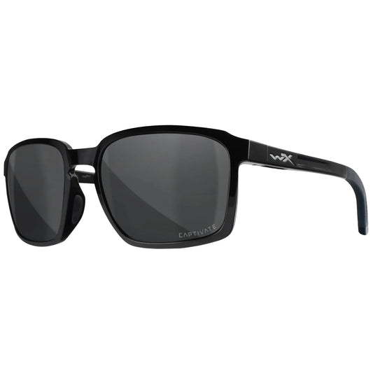 Okulary Wiley X Alfa - Captivate Polarized Grey/Gloss Black
