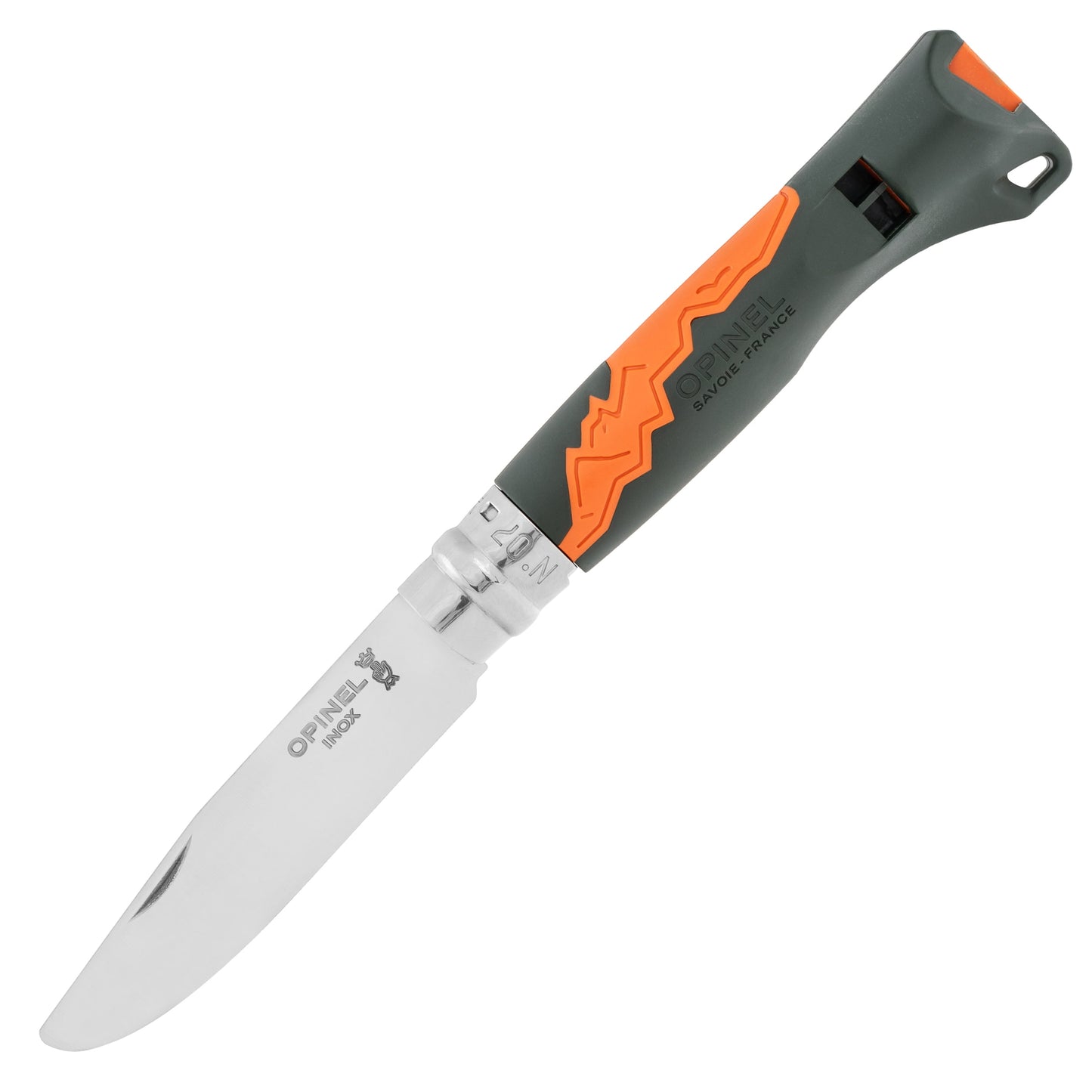 Nóż składany Opinel No.07 Outdoor Junior - Khaki/Orange
