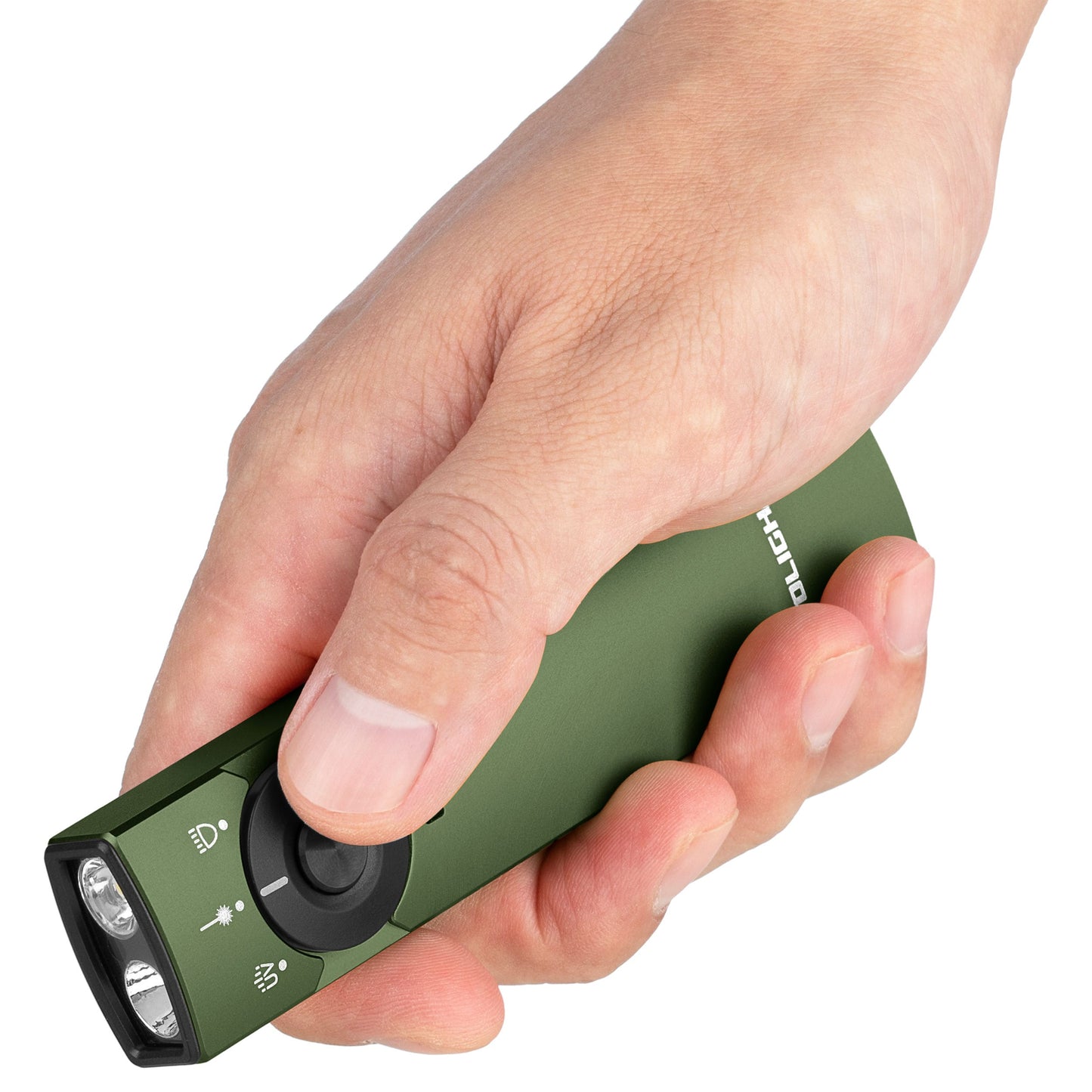 Latarka ze wskaźnikiem laserowym Olight Arkfeld Pro UV Cool White OD Green - 1300 lumenów