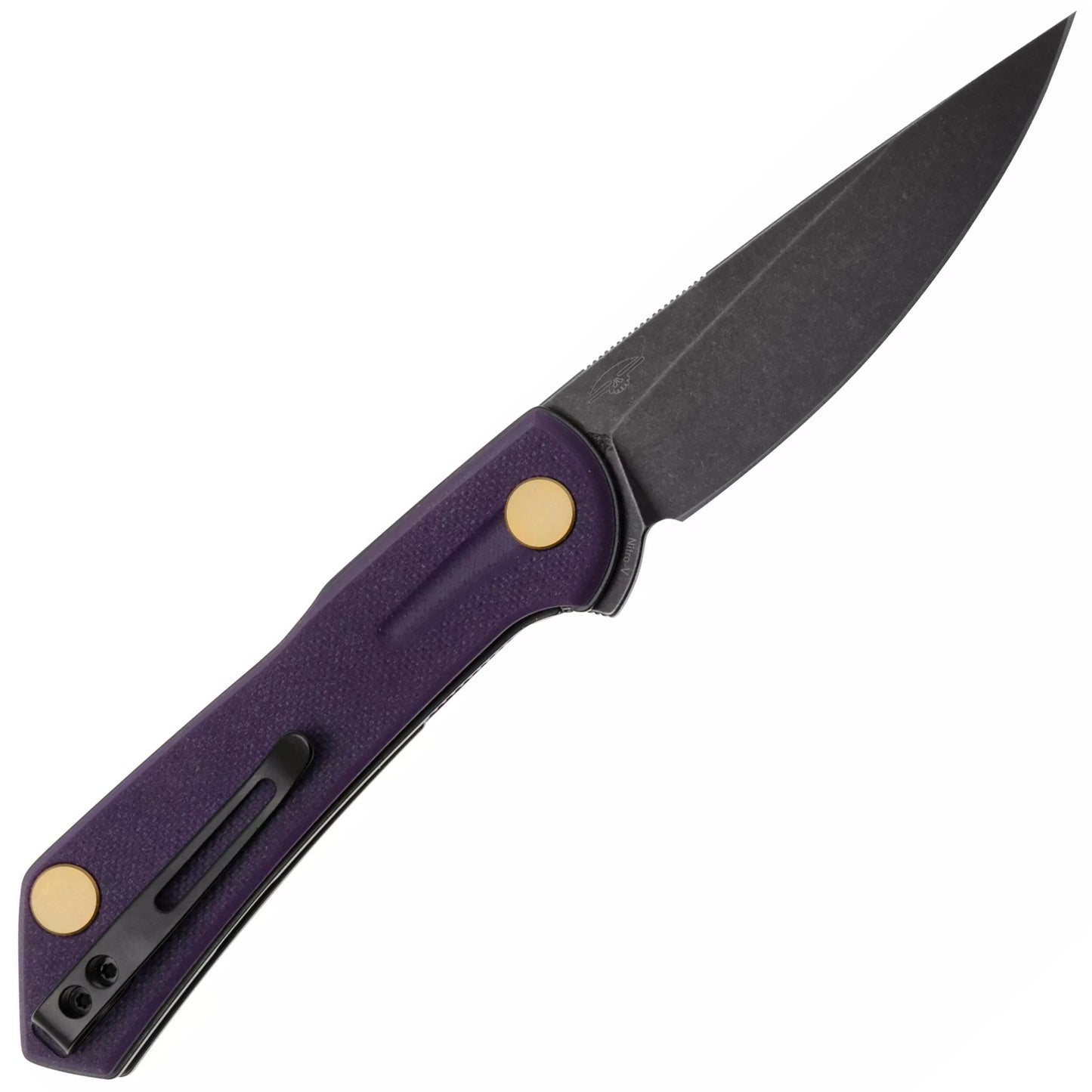 Nóż składany Real Steel Valore Black Blade 7091PB - Purple