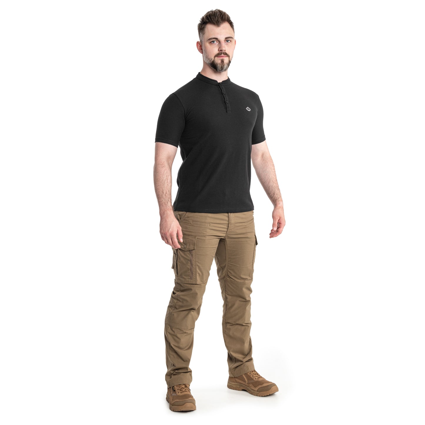 Koszulka T-Shirt Pentagon Levantes Henley - Black