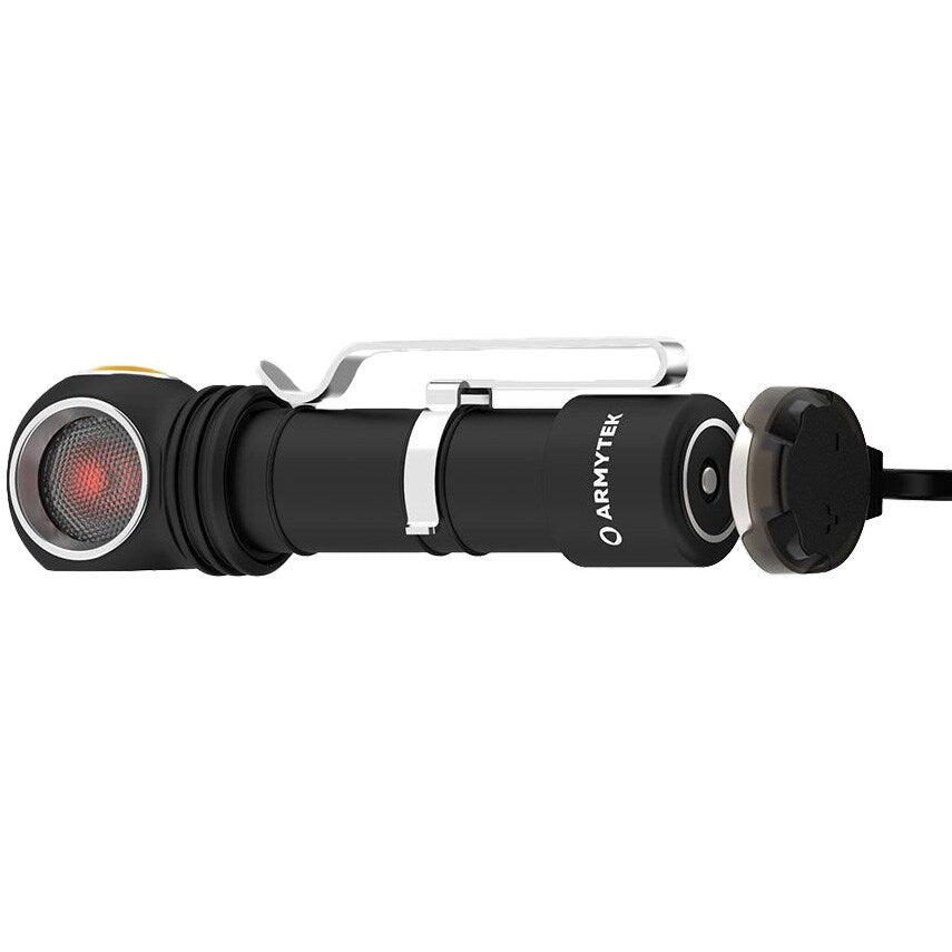 Latarka czołowa i kątowa Armytek Wizard C2 WR Magnet USB Warm - 1020 lumenów