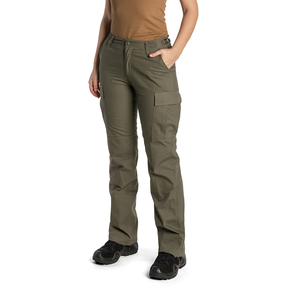 Spodnie damskie Brandit Cargo BDU Rip-Stop - Olive