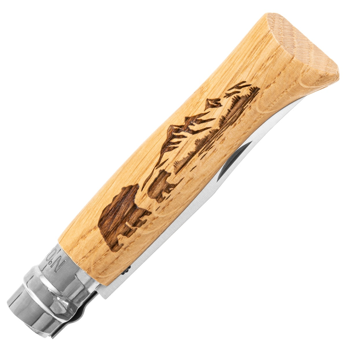 Nóż składany Opinel No.8 Animalia - Bear