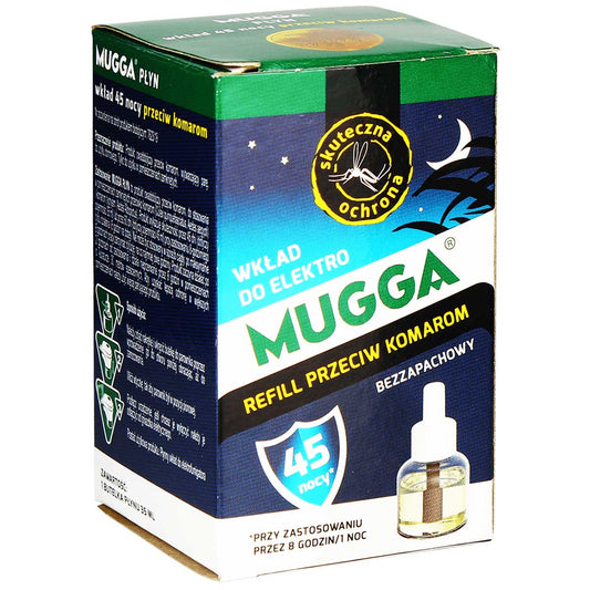 Wkład do elektrofumigatora Mugga Praletryna 1,2% na 45 nocy - 35 ml