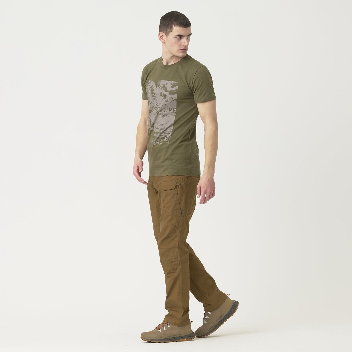Koszulka T-shirt Helikon Adventure is out there - Olive