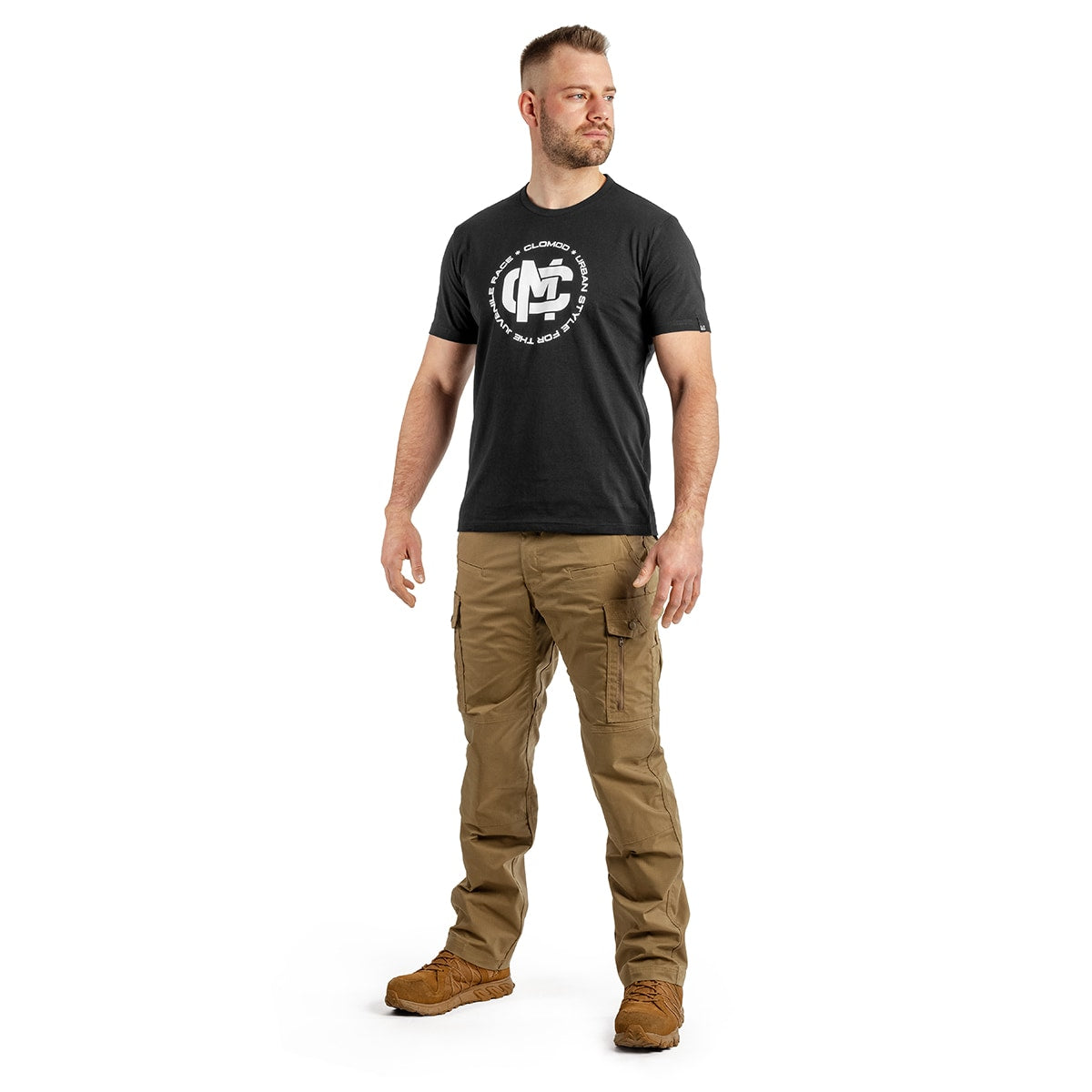 Koszulka T-shirt Pentagon CloMod Initials - Black