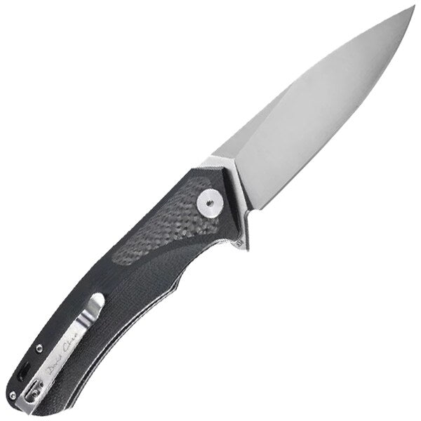 Nóż składany Petrified Fish Pub PF-838 Carbon Fiber - Black/Satin