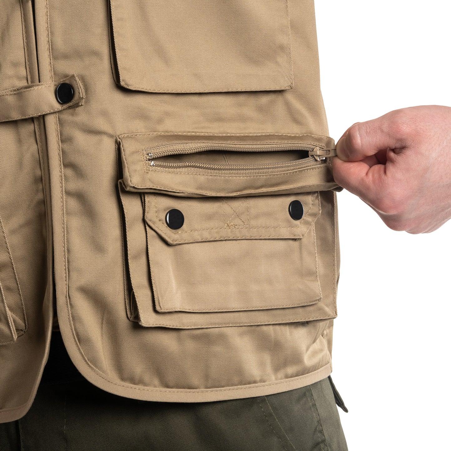 Bezrękawnik Mil-Tec - Khaki