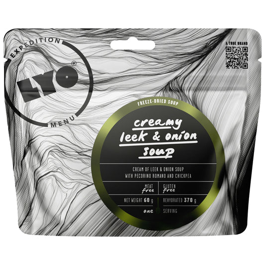 Żywność liofilizowana LYOFOOD Zupa - krem cebulowo - porowy z Pecorino Romano i ciecierzycą 370 g