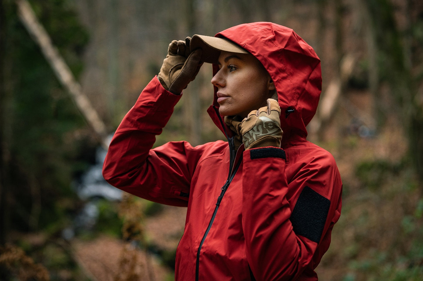 Kurtka damska Helikon Squall Hardshell - Crimson Sky