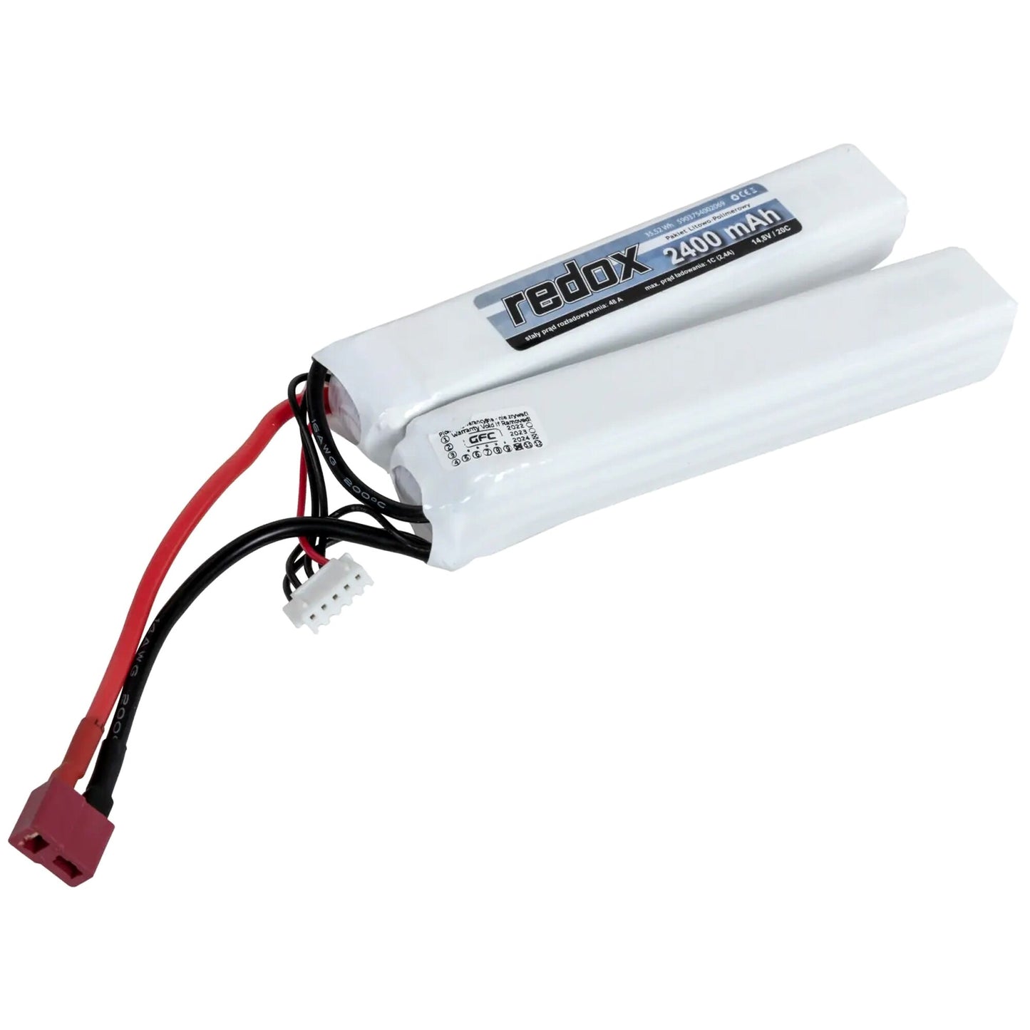 Akumulator ASG Redox Li-Po (2+2) 20C Deans 14,8V 2400 mAh