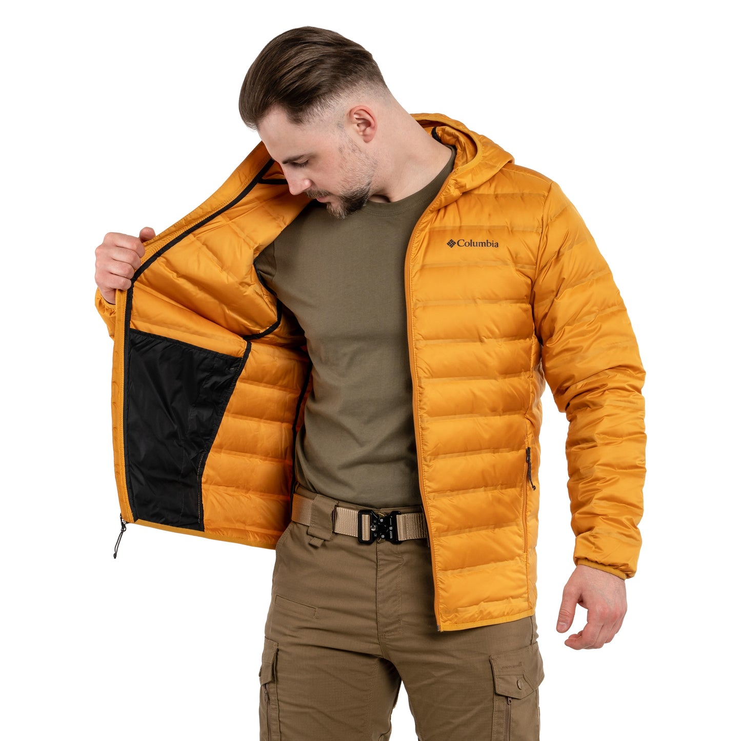 Kurtka Columbia Lake 22 Down Hooded Jacket - Raw Honey