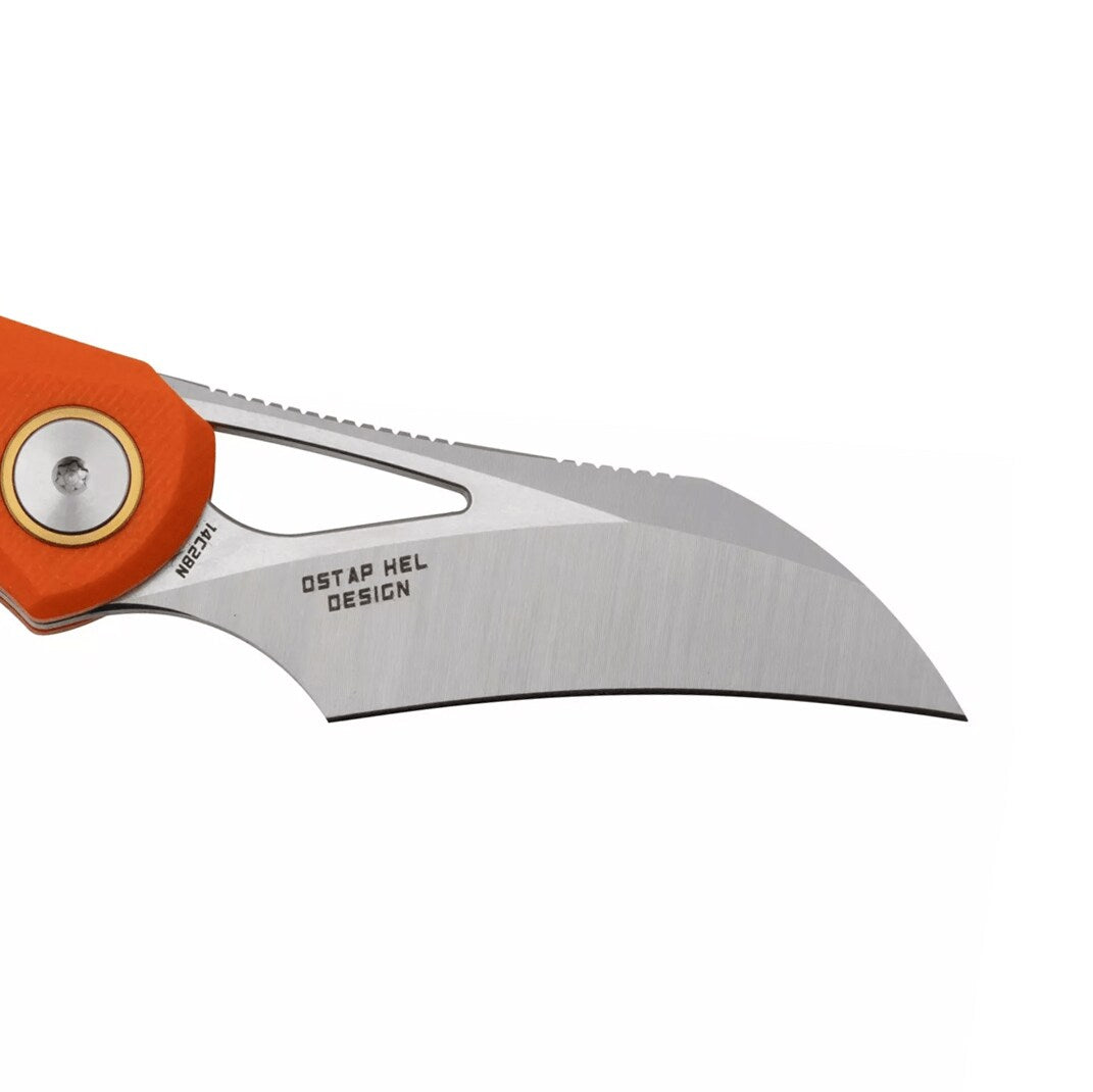 Nóż składany Bestech Knives Bihai Stonewash - Orange