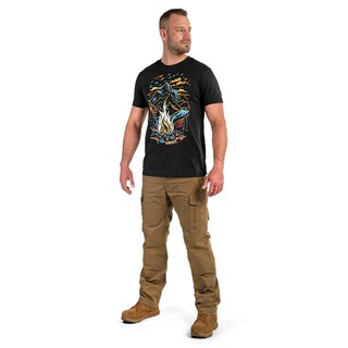Koszulka T-shirt Voyovnik Ognisko Color - Czarna