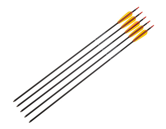 Strzały aluminiowe Poe Lang 30" Czarne - zestaw 5 szt.