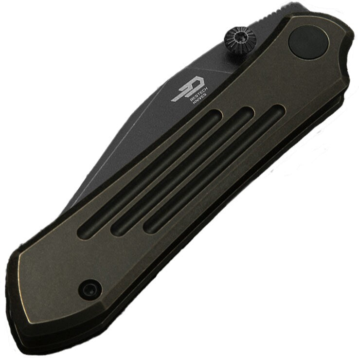 Nóż składany Bestech Knives Icarus - Black Blade / Dark Bronze Titanium