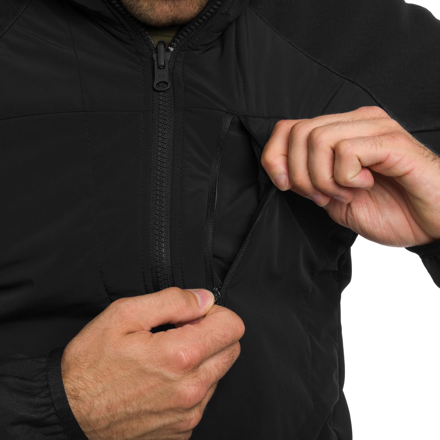 Kurtka Columbia Arctic Crest Hybrid Technical Fleece - Black