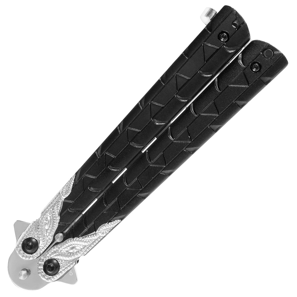 Nóż składany treningowy motylek Master Cutlery Dragon - Silver