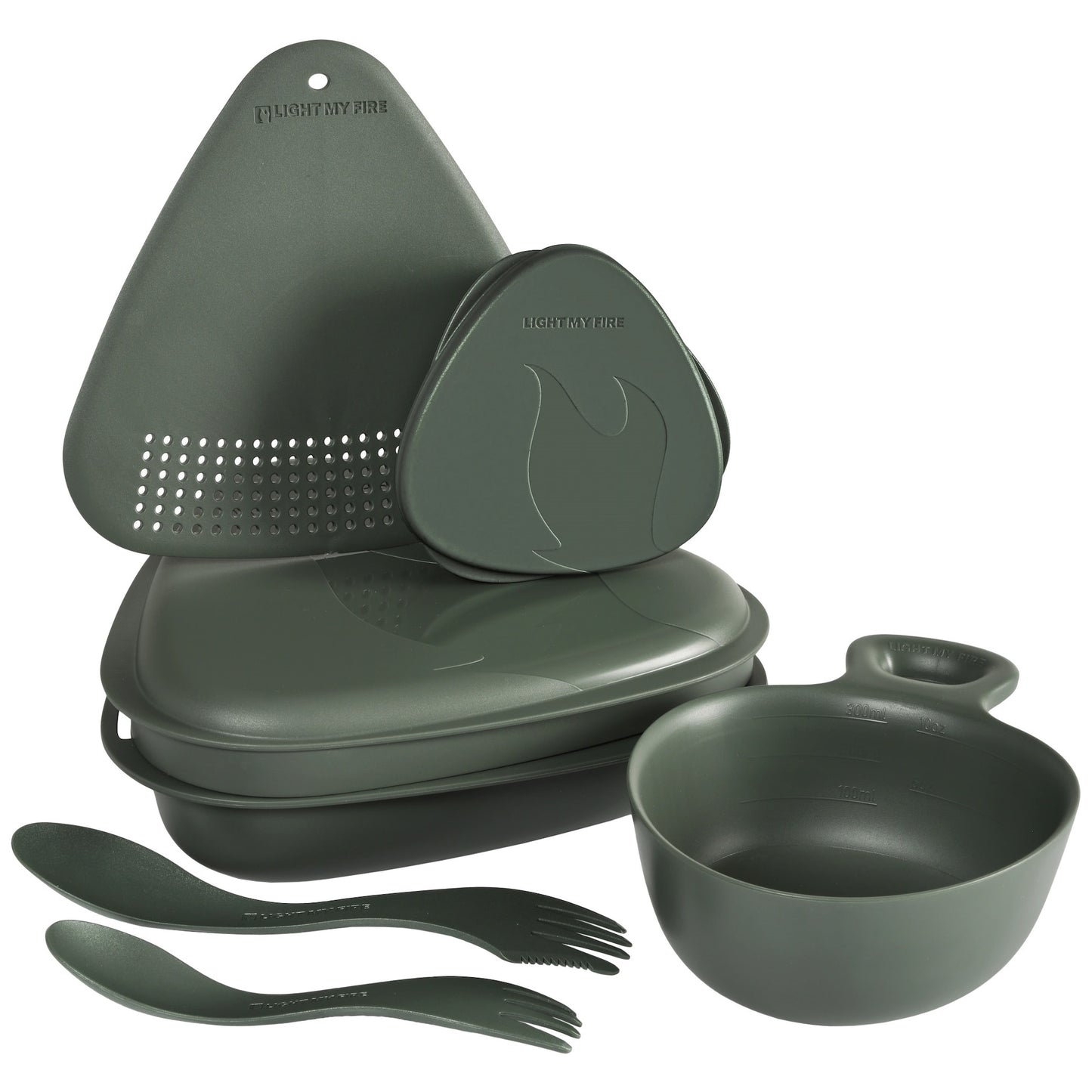 Zestaw naczyń Light My Fire Outdoor MealKit 2.0 - Sagegreen