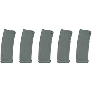 Zestaw 5 magazynków Specna Arms Hi-Cap S-Mag do replik M4/M16 - Chaos Grey