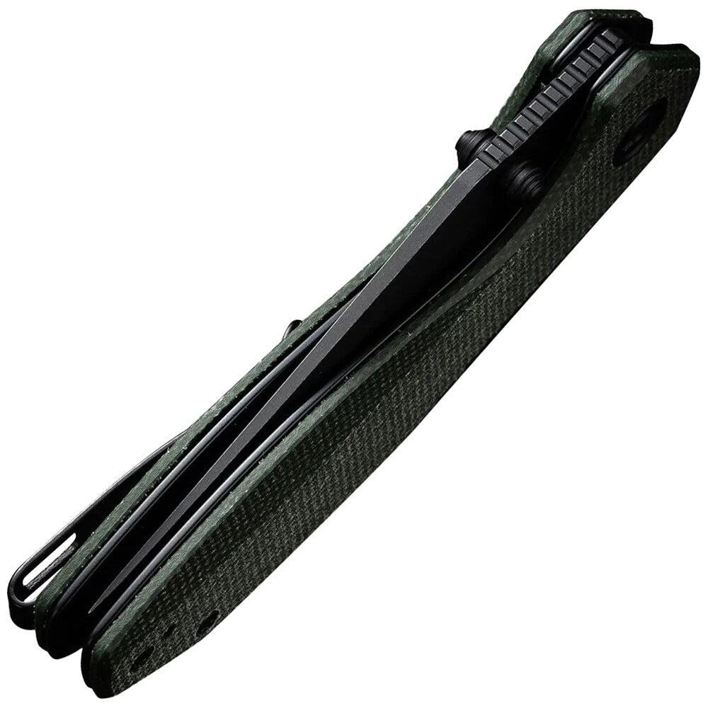 Nóż składany Civivi Odd 22 - Black Stonewashed/Dark Green Micarta