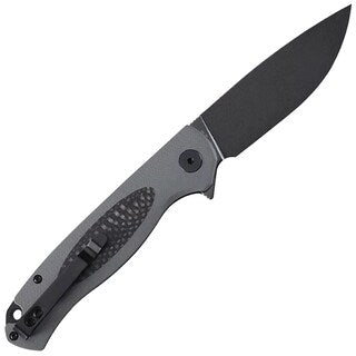 Nóż składany Petrified Fish Stamp PF-B03 - Black Stonewash/Grey