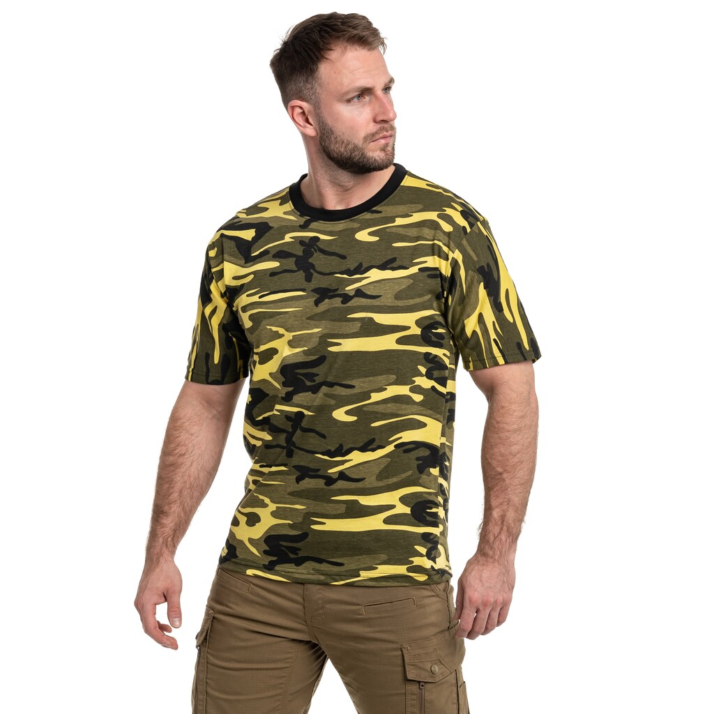 Koszulka T-shirt MFH Streetstyle - Yellow Camo