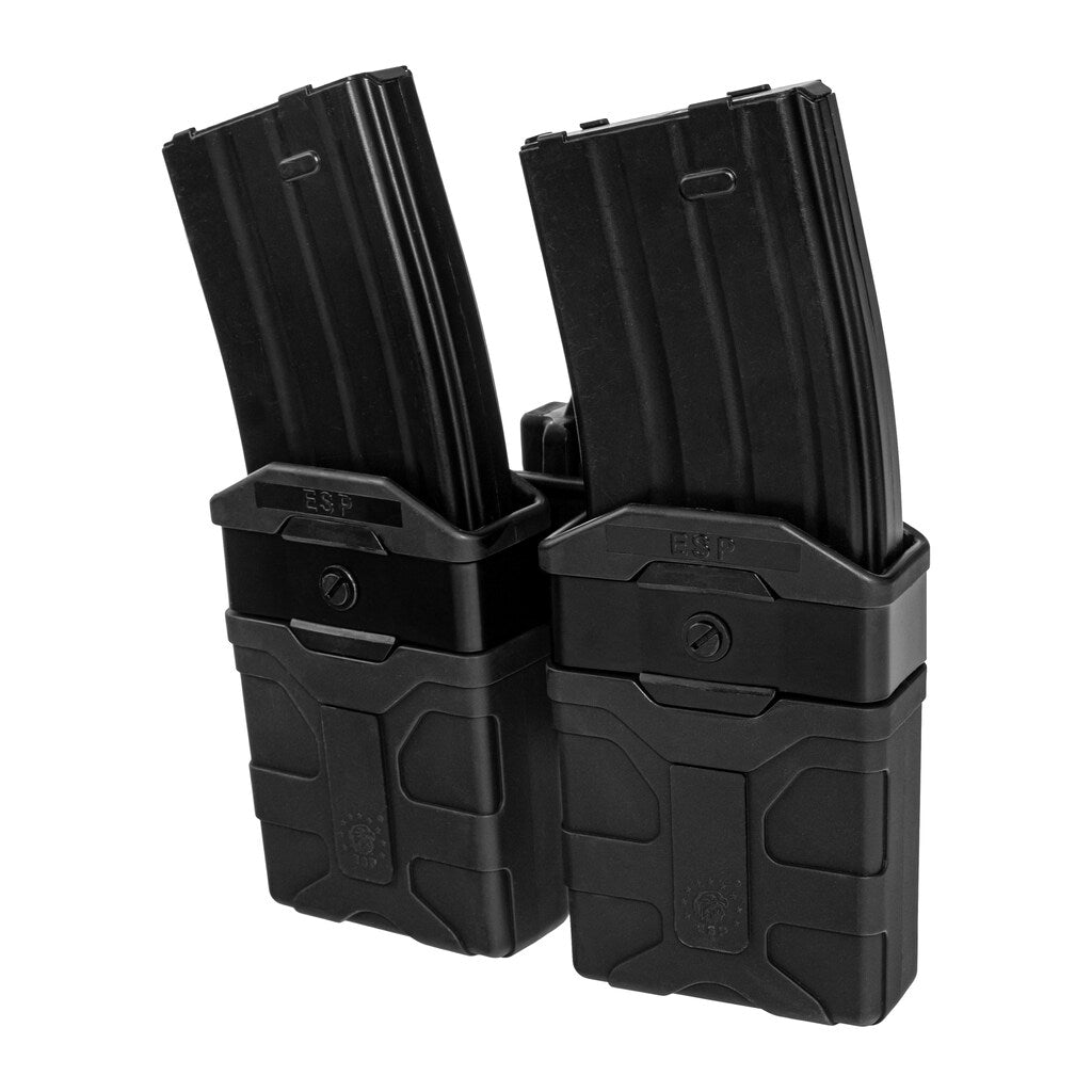 Podwójna ładownica obrotowa ESP z montażem UBC-08 na magazynki AR-15 - Black