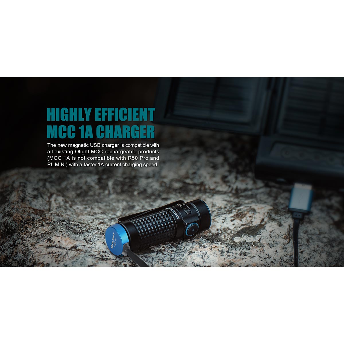 Latarka akumulatorowa Olight S1R II Baton Black - 1000 lumenów