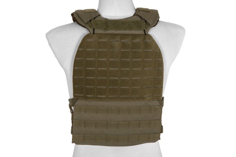 Kamizelka taktyczna typu plate carrier molle/laser-cut - Olive