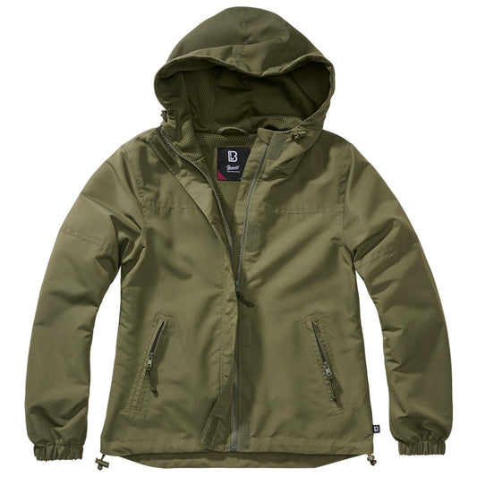 Kurtka damska Brandit Summer Windbreaker Frontzip - Olive