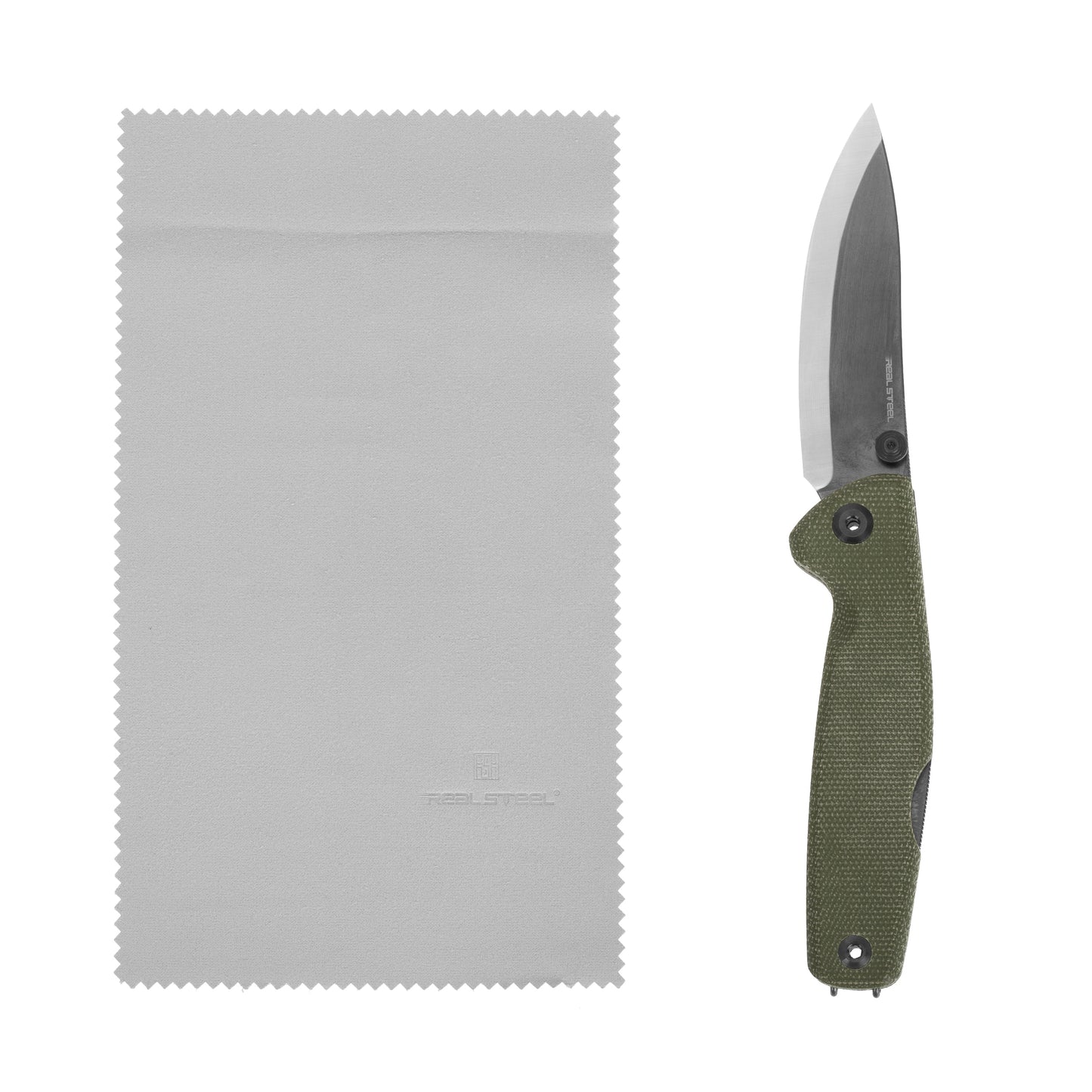Nóż składany Real Steel Yak 7871GM - Green Micarta