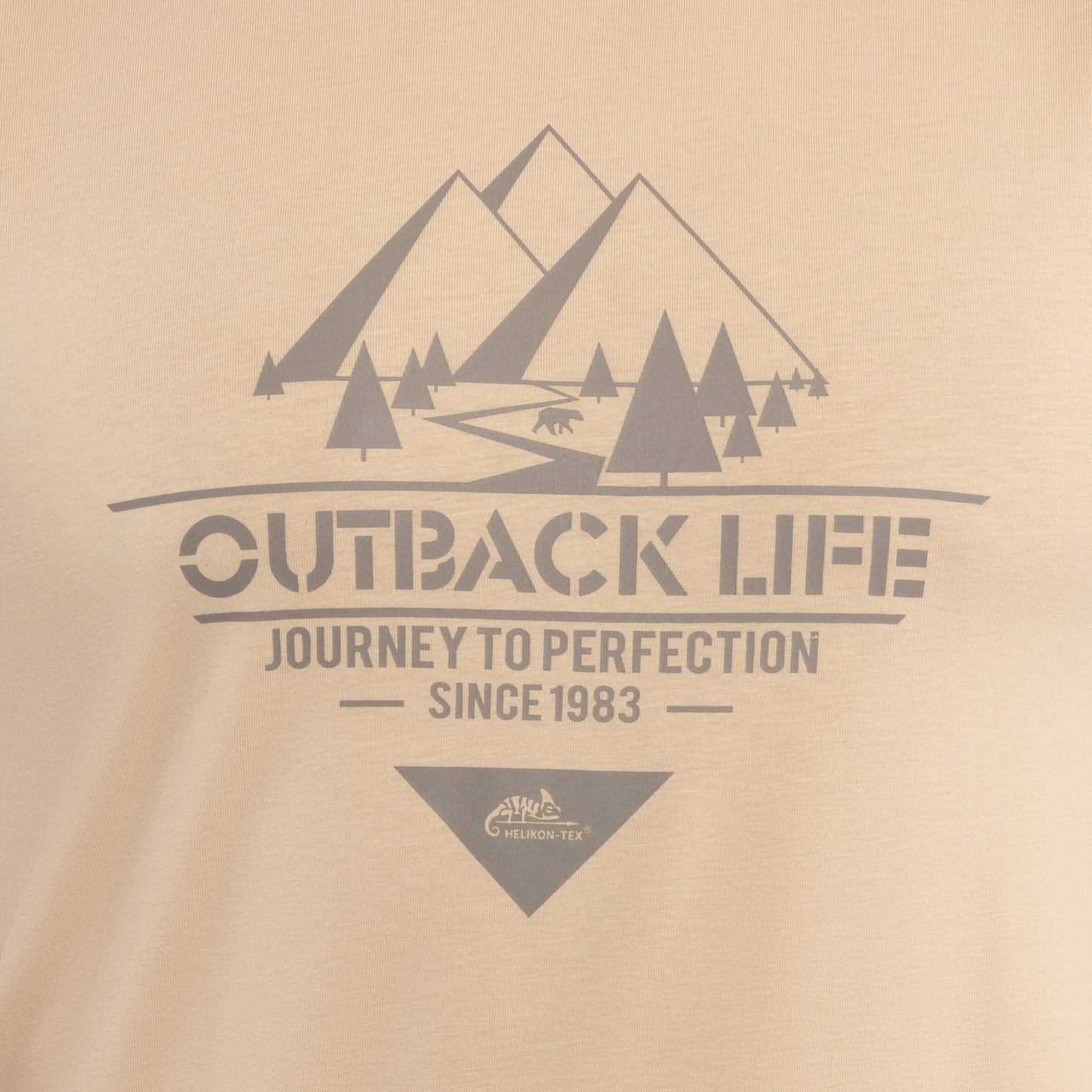 Koszulka T-Shirt Helikon Outback Life - Khaki