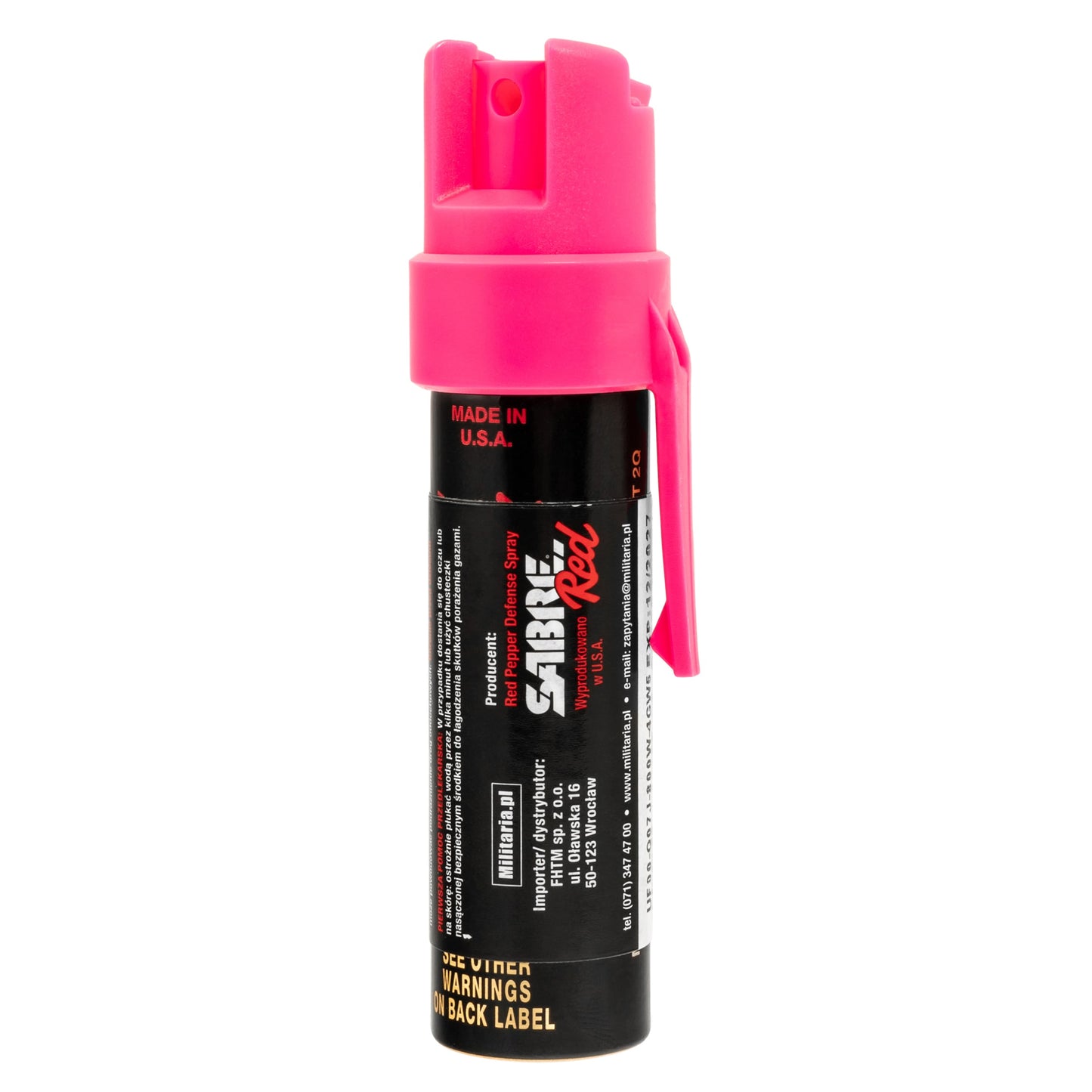 Gaz pieprzowy Sabre Red Stream Pink 22 ml - strumień